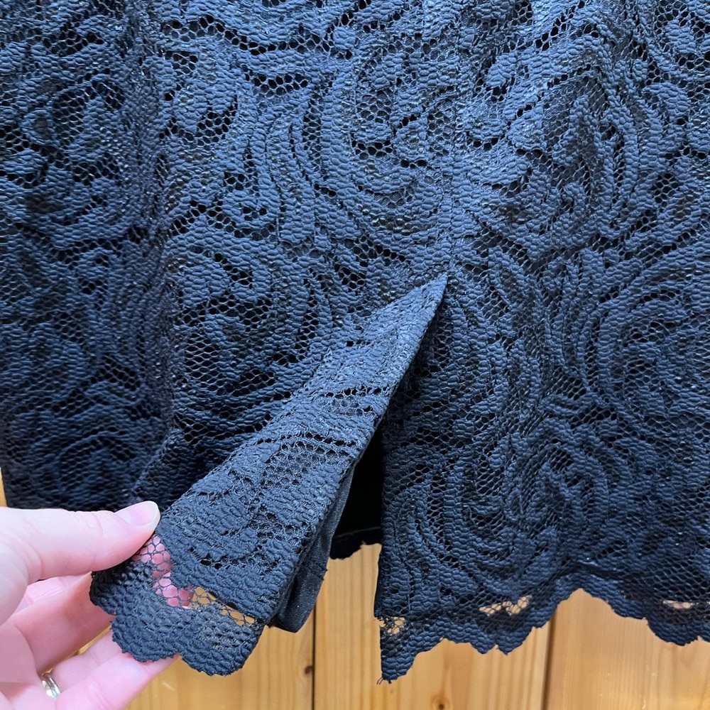 Cache Black Lace Pencil Skirt, 12 - Picture 5 of 7